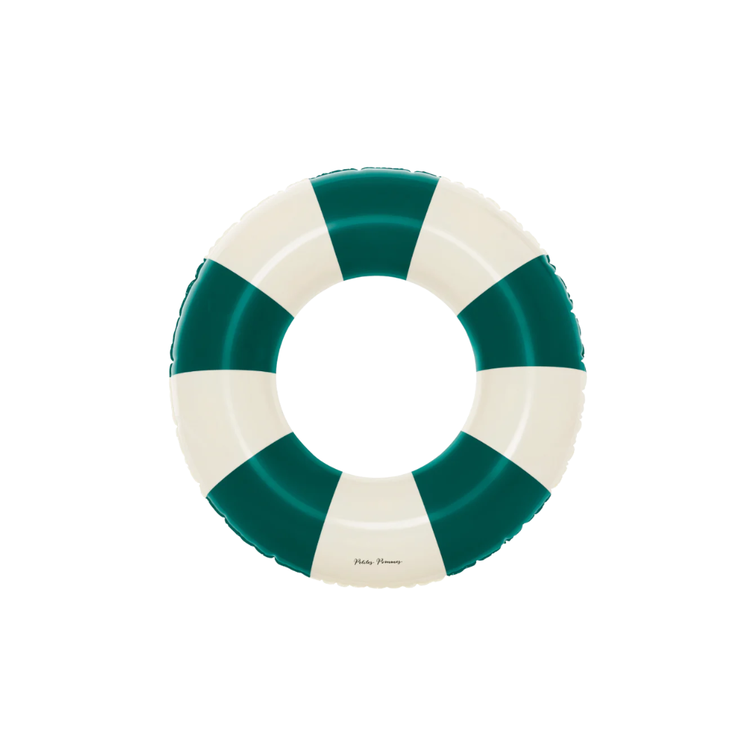 Classic Swim Ring in Oxford Green (90cm)