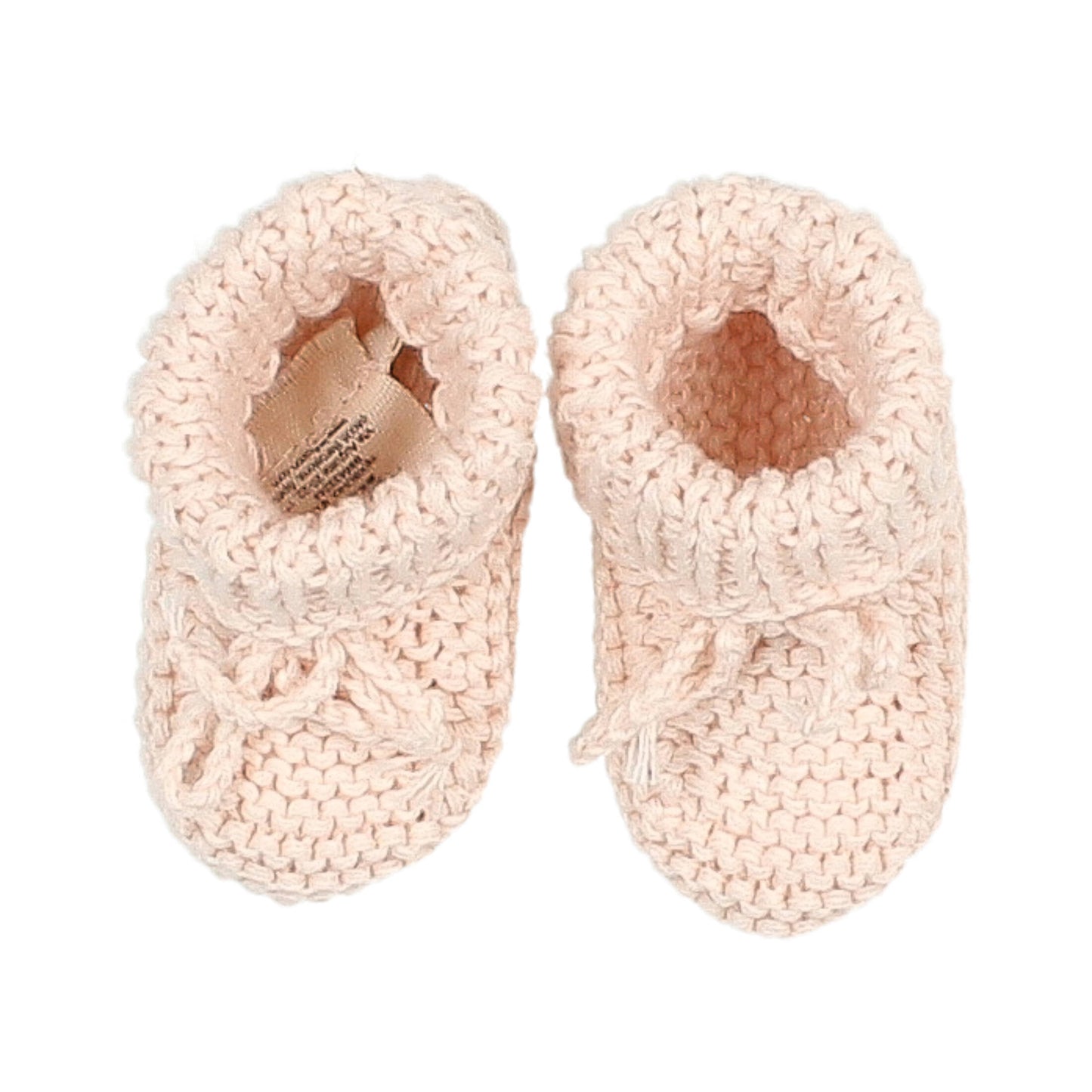 Knit Booties in Light Pink