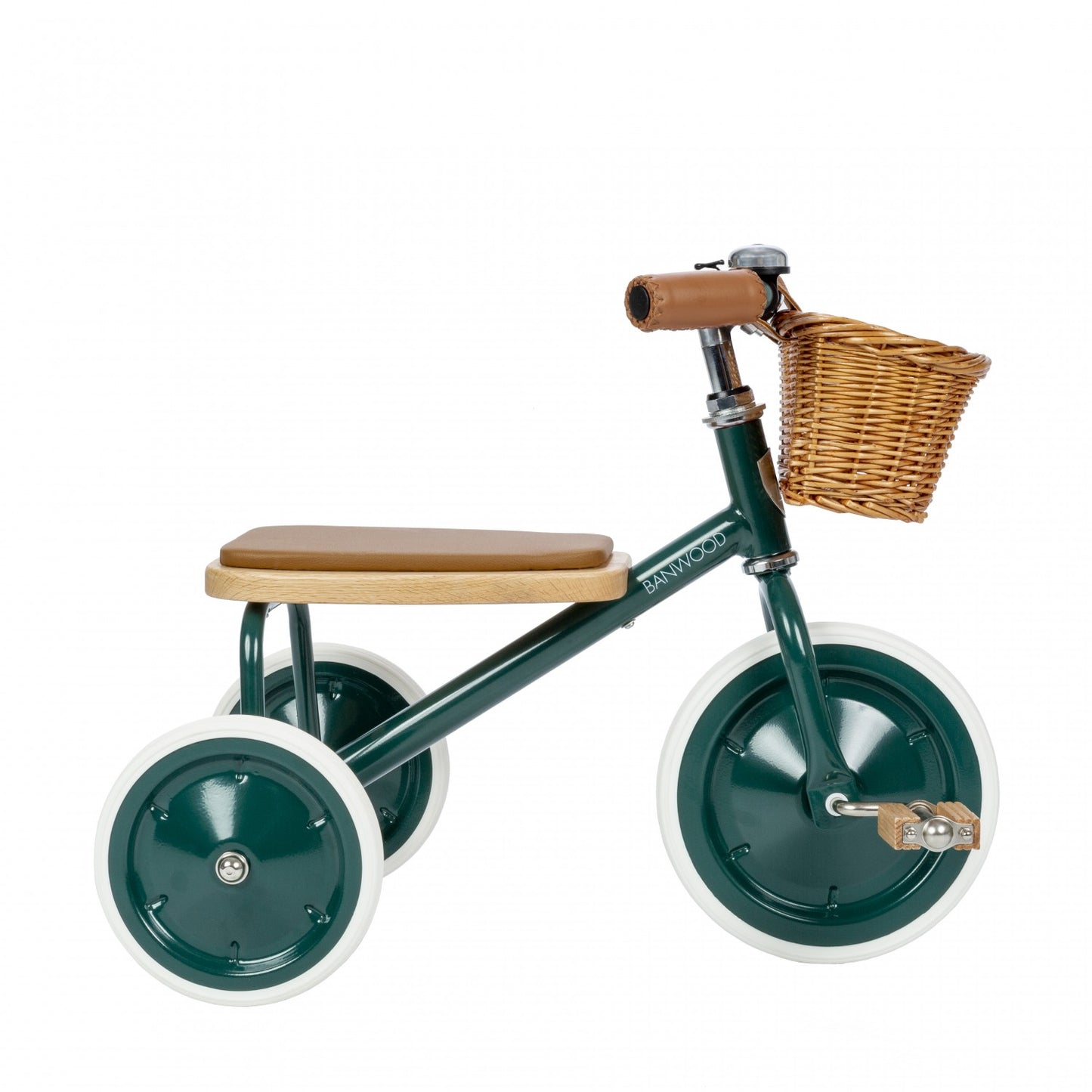 Forest Green Vintage Trike with Basket
