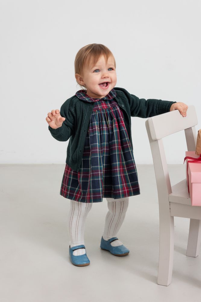 Pilot Check Dulla Dress - Baby