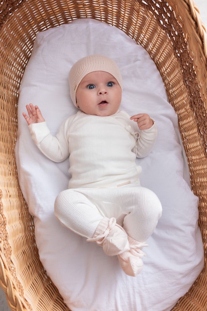 Rose Quartz Knit Booties