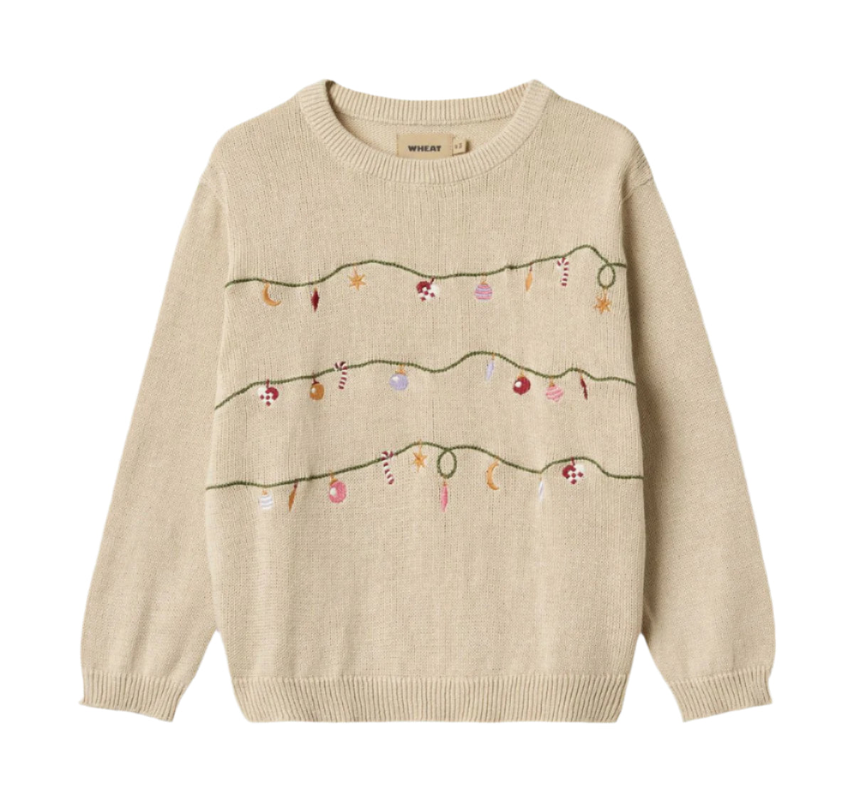 Embroidered Ornaments Sweater - Toddler