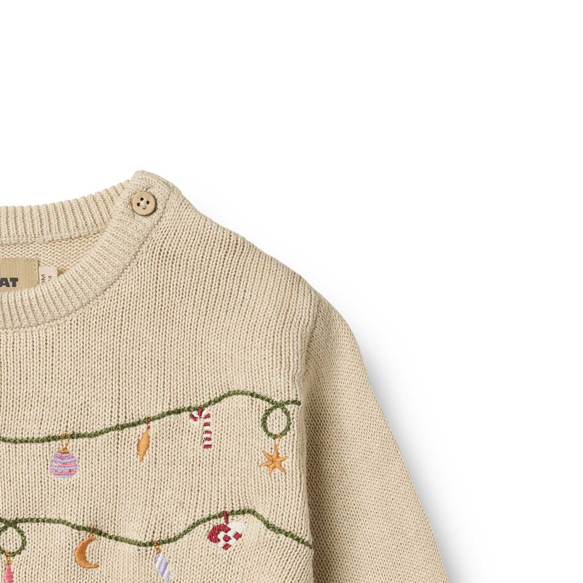 Embroidered Ornaments Sweater - Baby