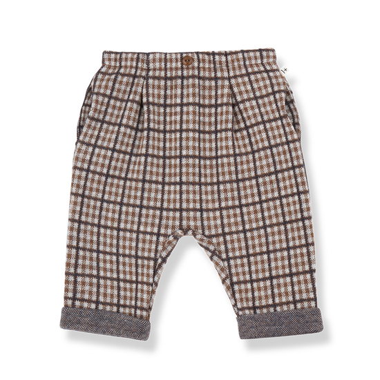 Simon Brown Check Pants