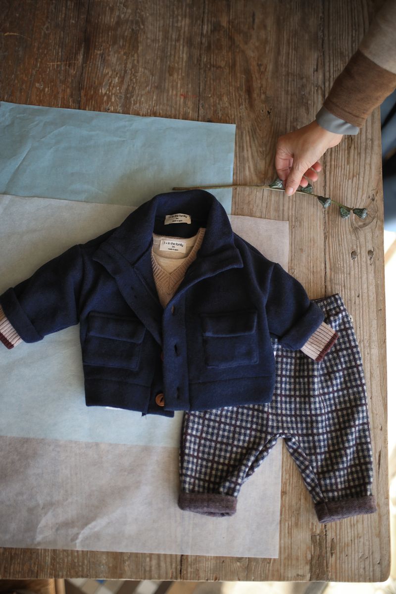 Simon Blue Check Pants