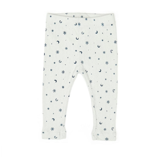 Blue Snowflakes Pointelle Pants