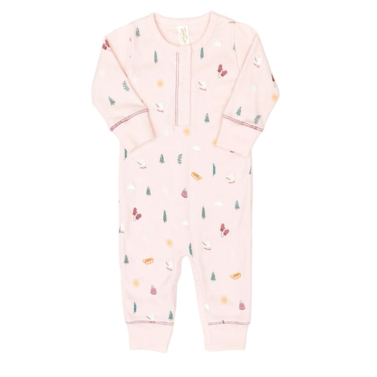 Rose Winter Henley Jumpsuit