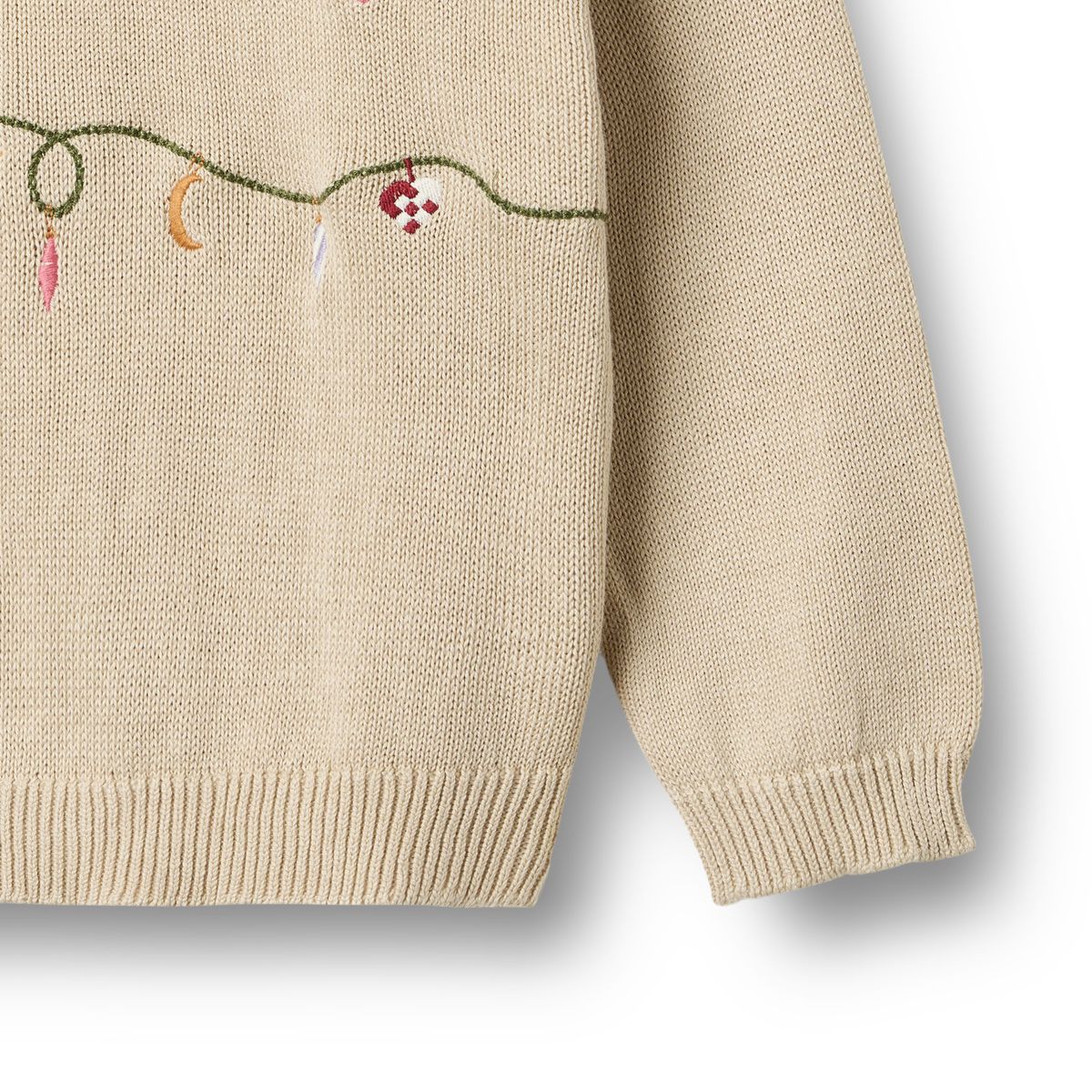 Embroidered Ornaments Sweater - Toddler
