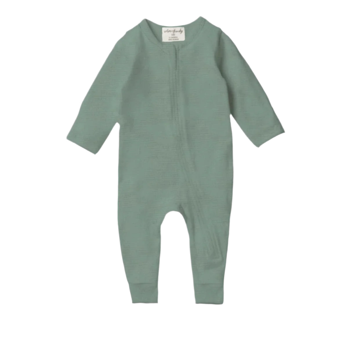 Pine Green Waffle Jumpsuit