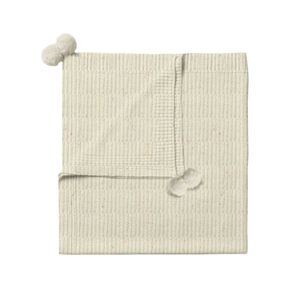 Cream Speckle Knit Blanket