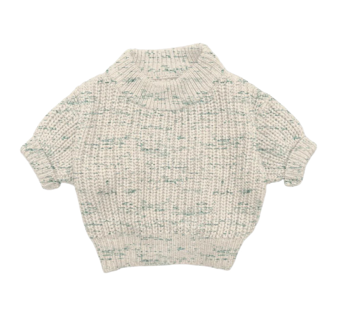 Moss Speckle Knit Sweater