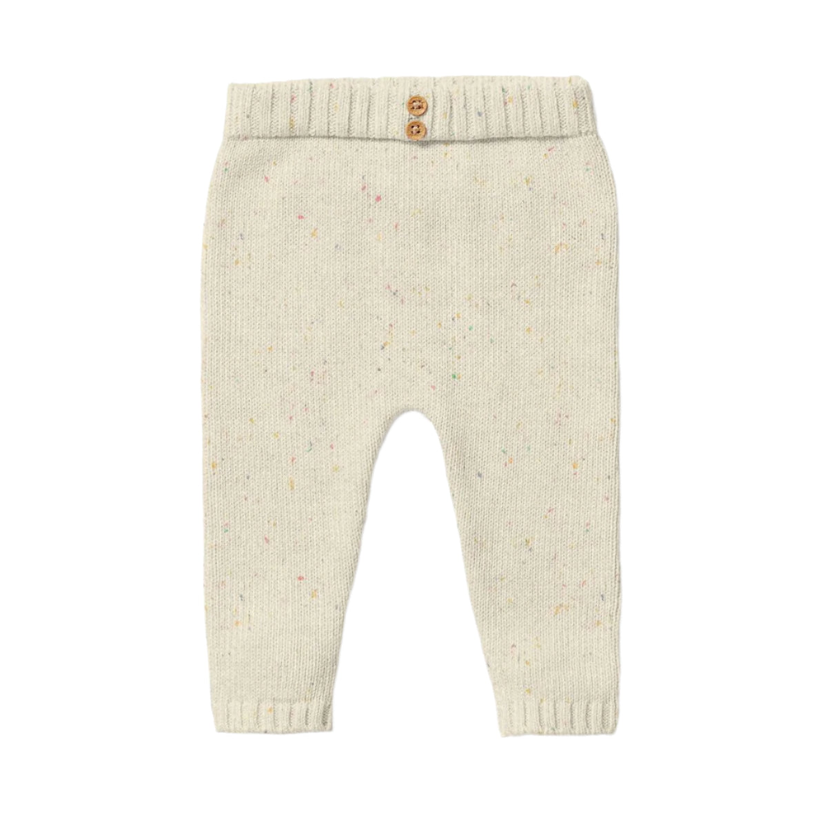 Cream Speckle Knit Leggings