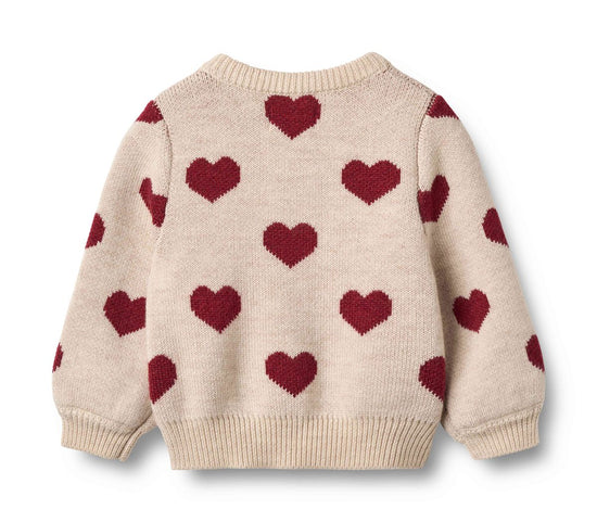 Wool Hearts Cardigan