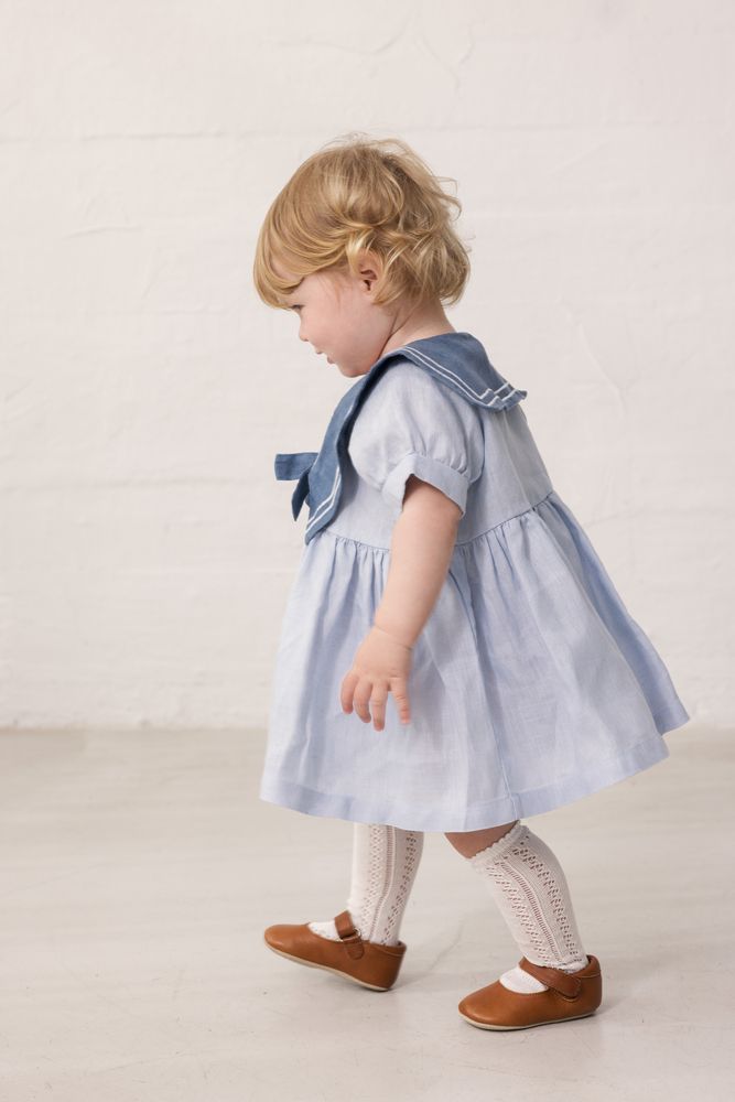 Blue Mist Linen Dress