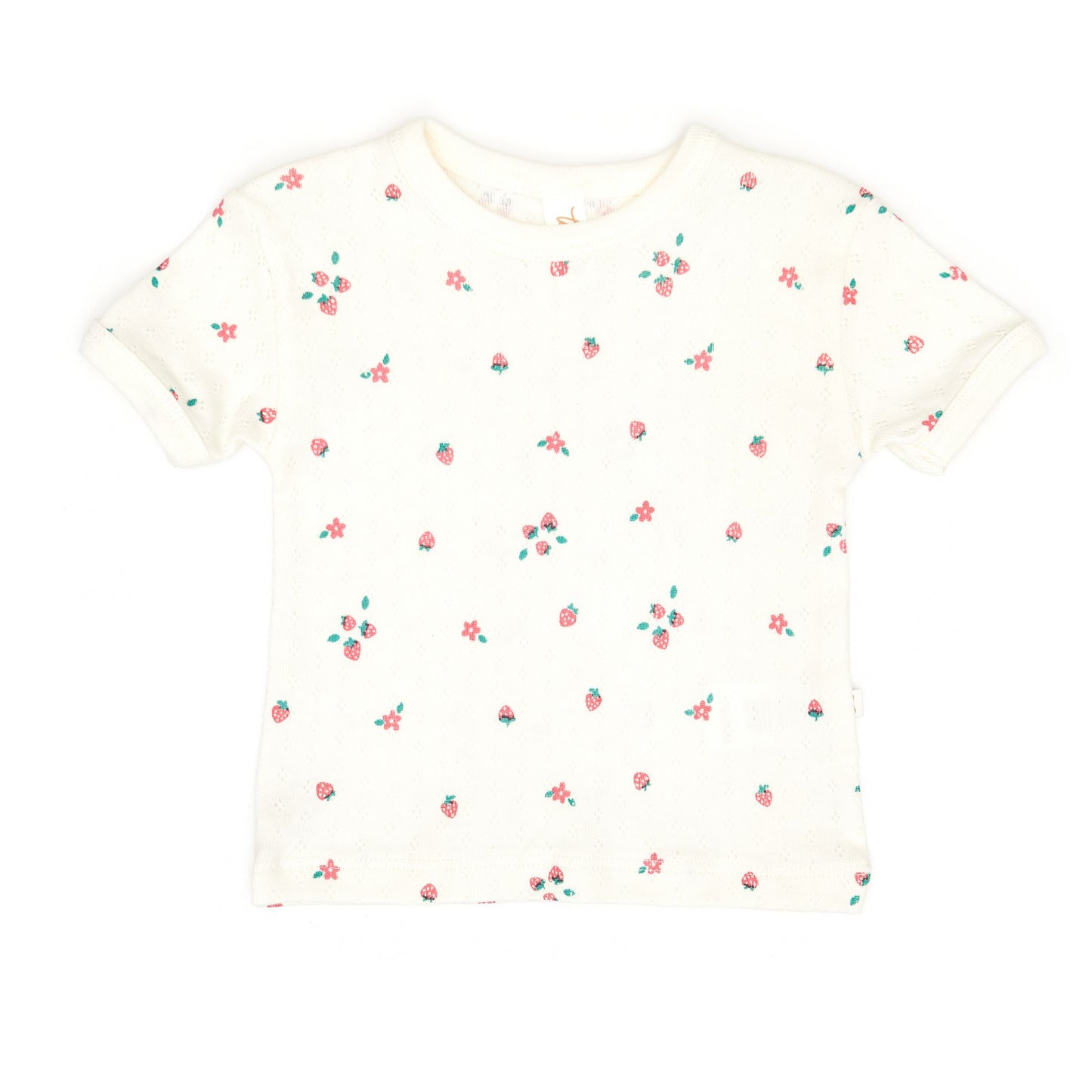 Strawberry Pointelle T-Shirt