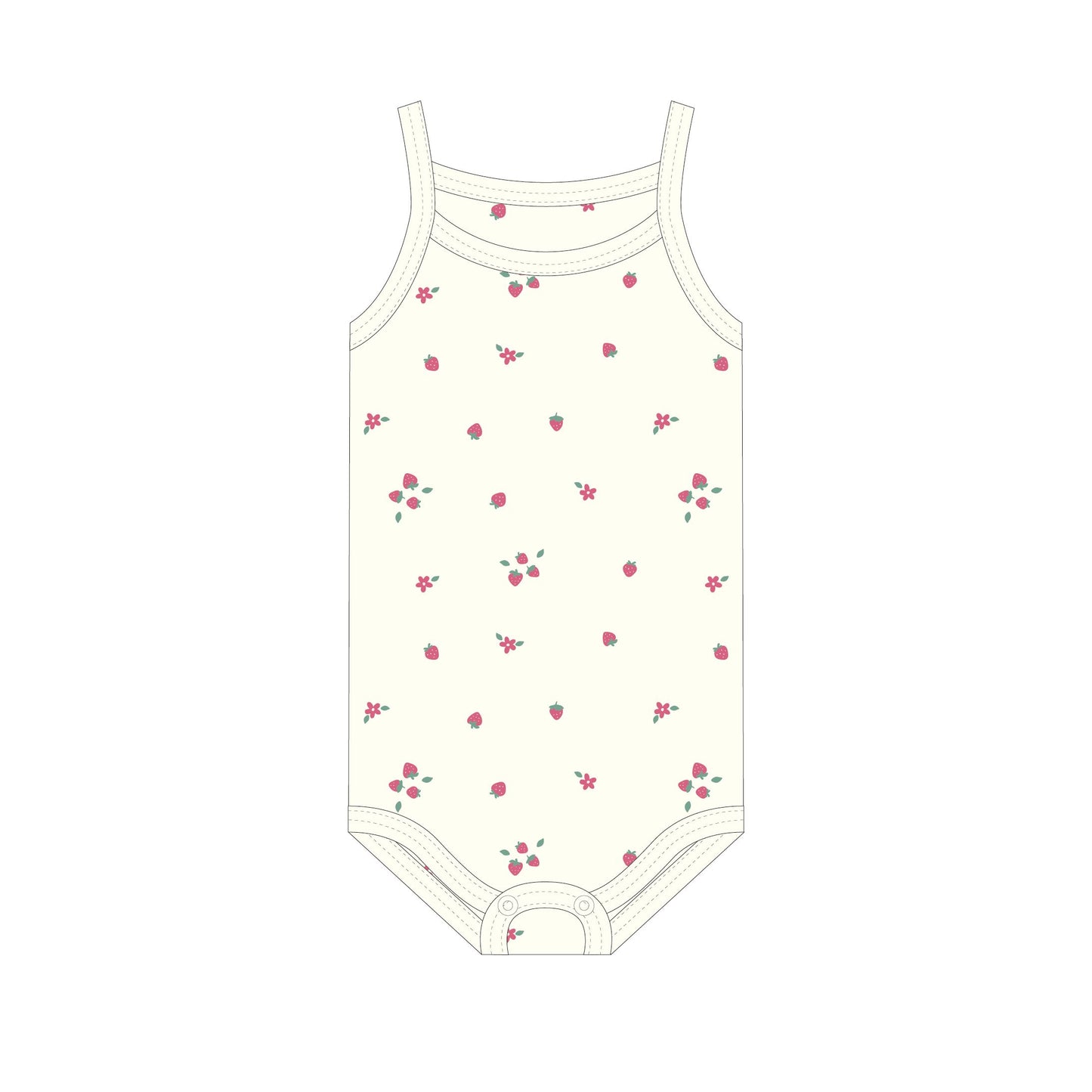 Strawberry Pointelle Bodysuit