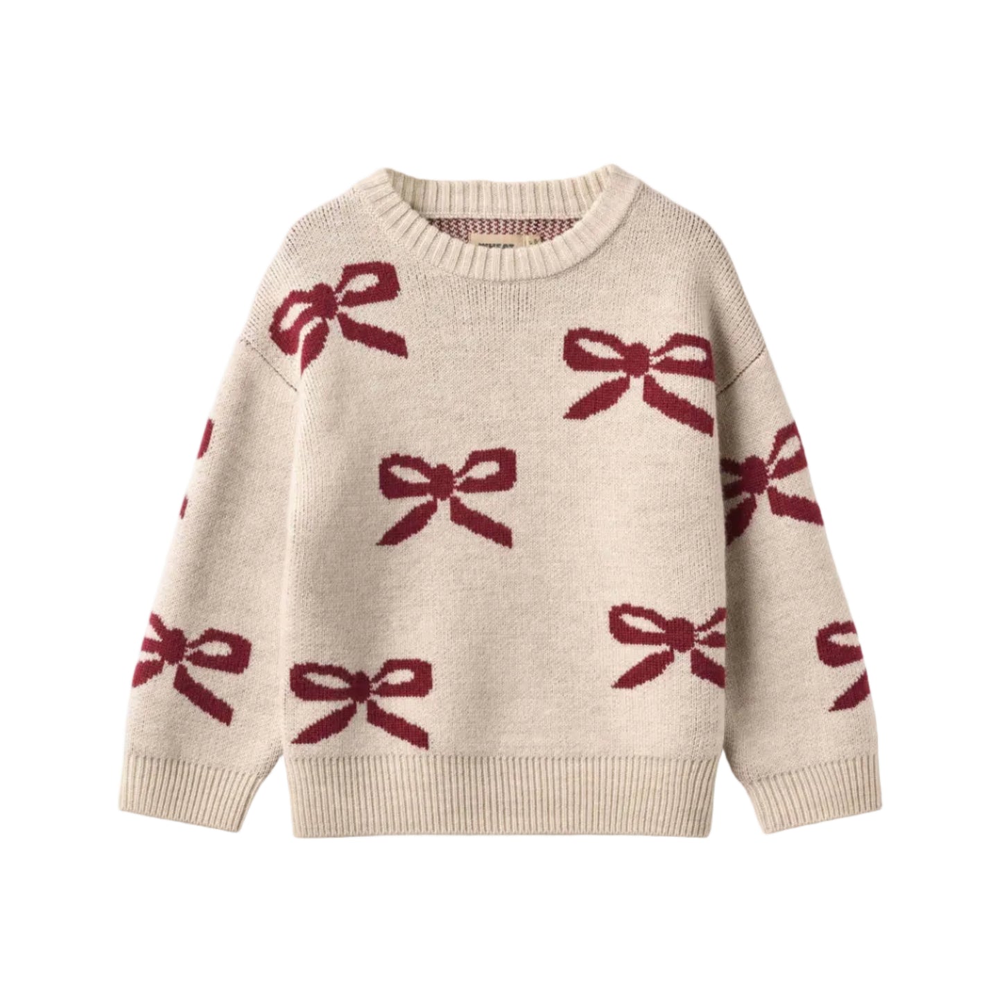 Burgundy Bow Sweater