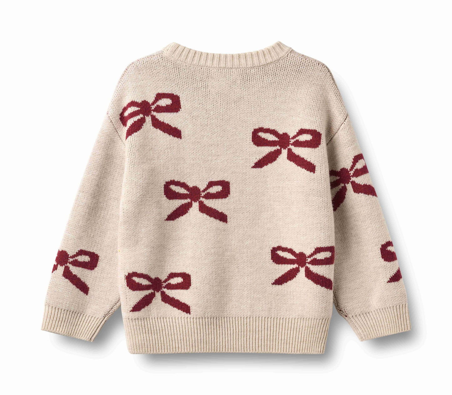 Burgundy Bow Sweater