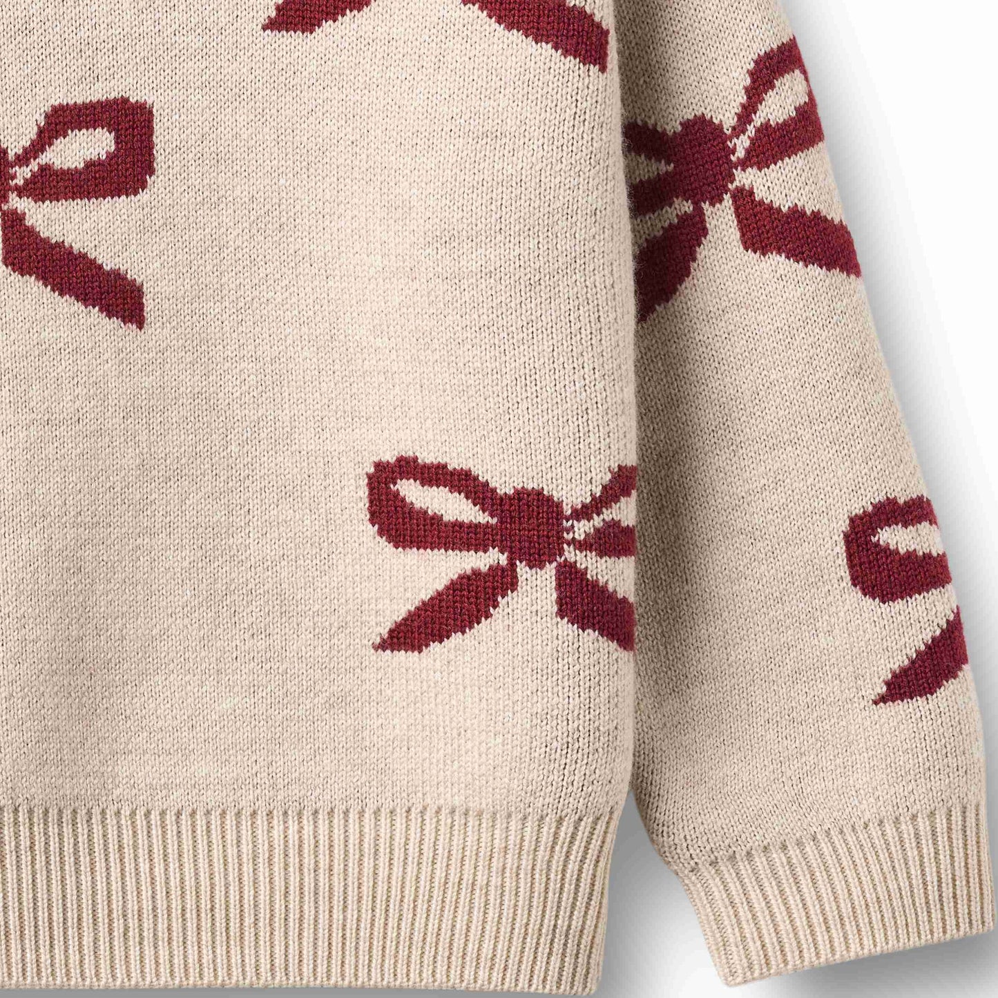 Burgundy Bow Sweater