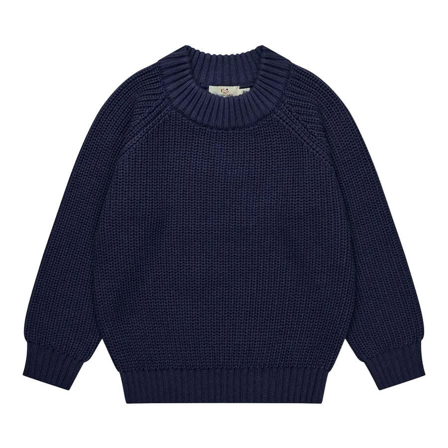 Navy Classic Knit Sweater
