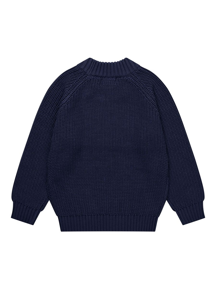 Navy Classic Knit Sweater