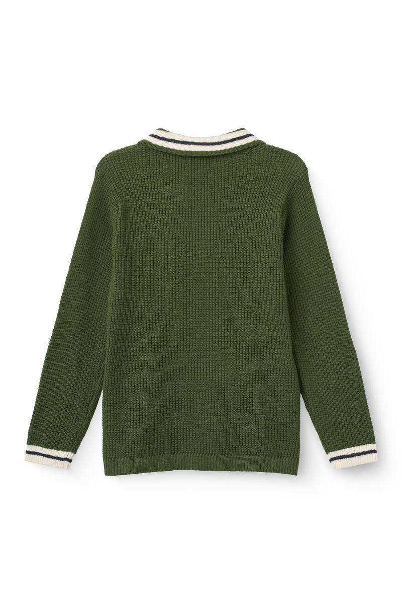 Forest Waffle Knit Polo
