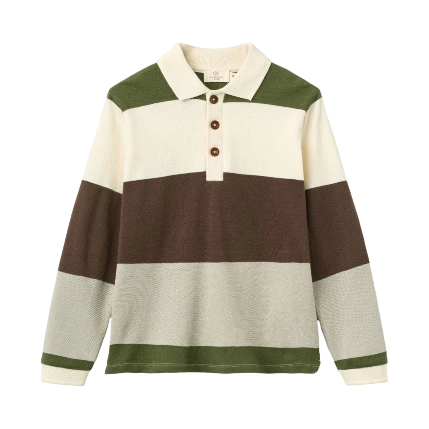 Forest Stripe Pique Polo