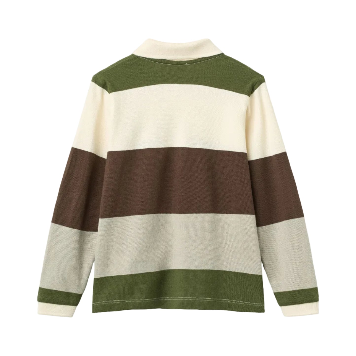 Forest Stripe Pique Polo