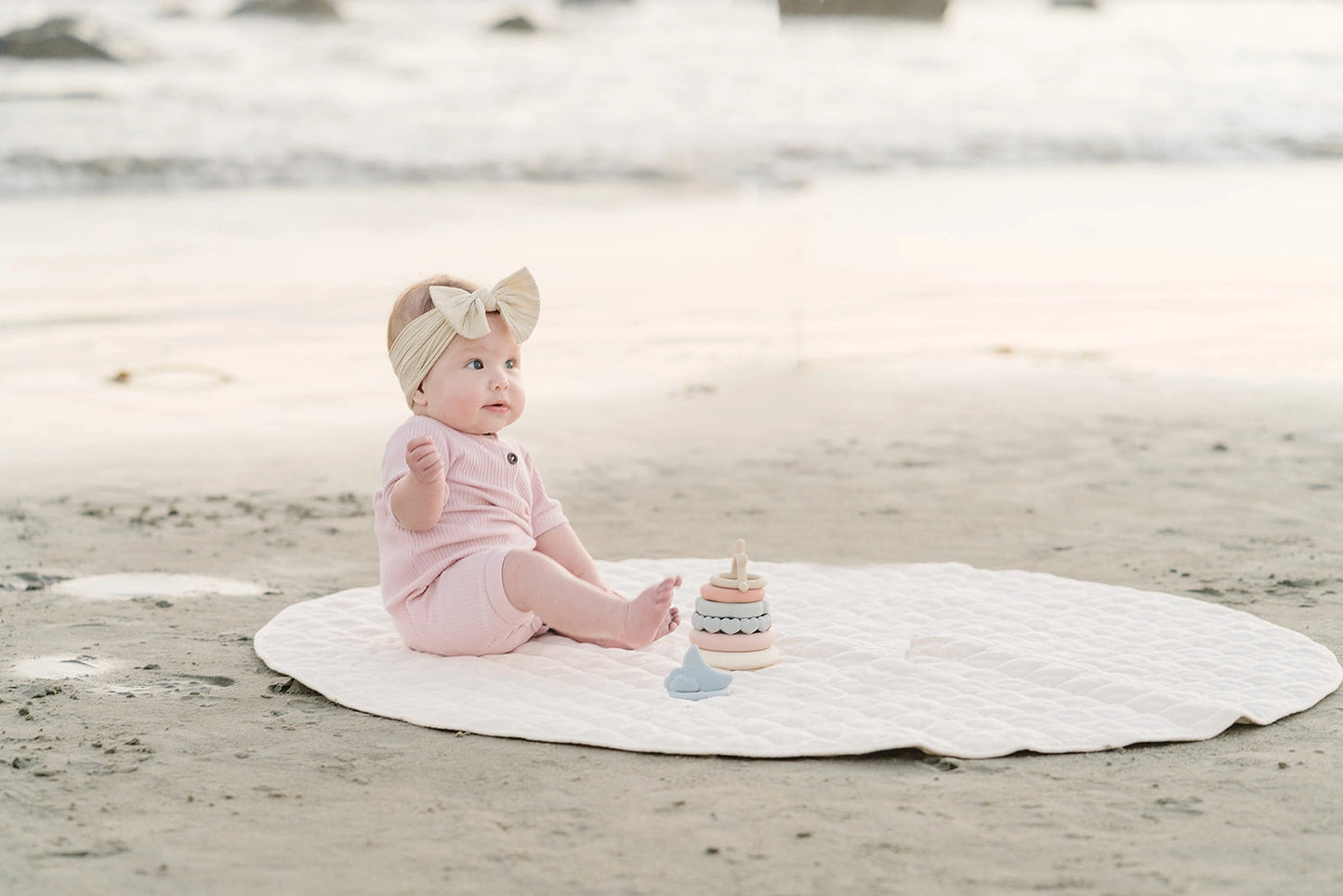 Silicone Stacking Teething Ring Toy