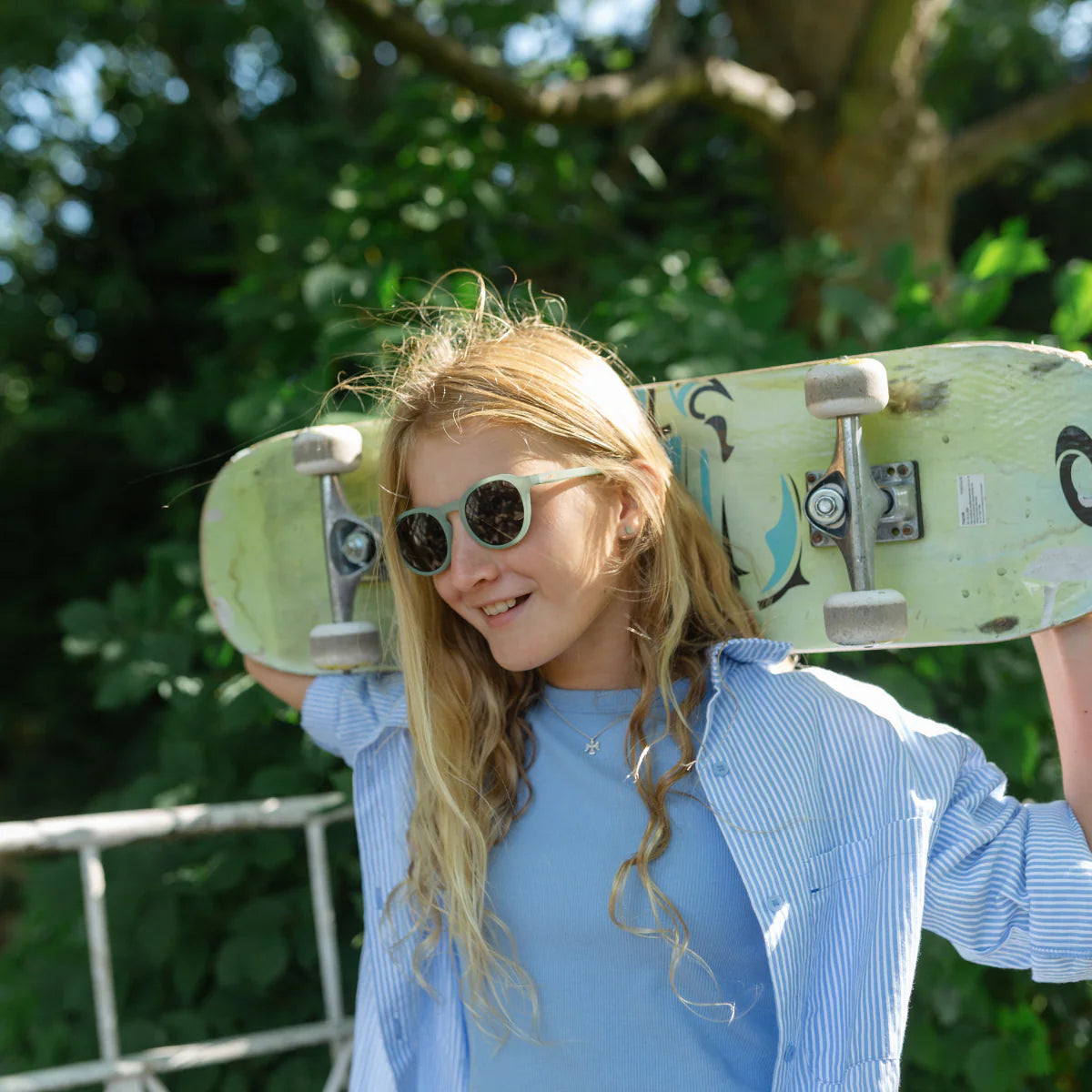 Kid Polarized Sunglasses in Sage