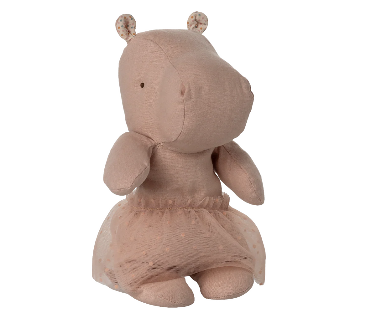Soft Rose Small Hippo with Skirt