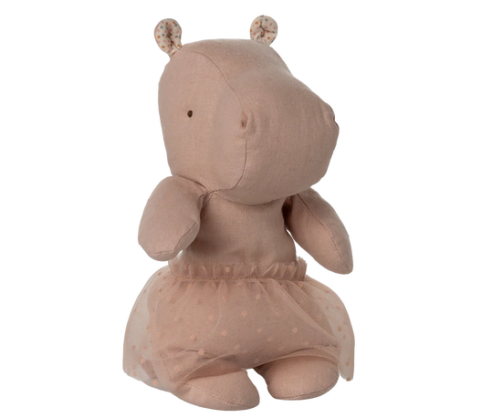 Soft Rose Small Hippo with Skirt
