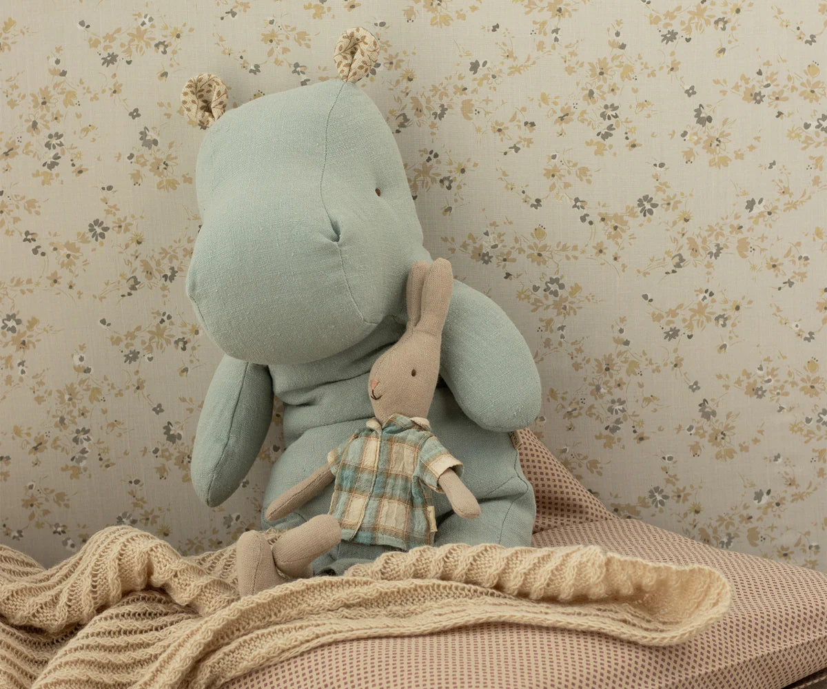 Blue Gray Medium Hippo