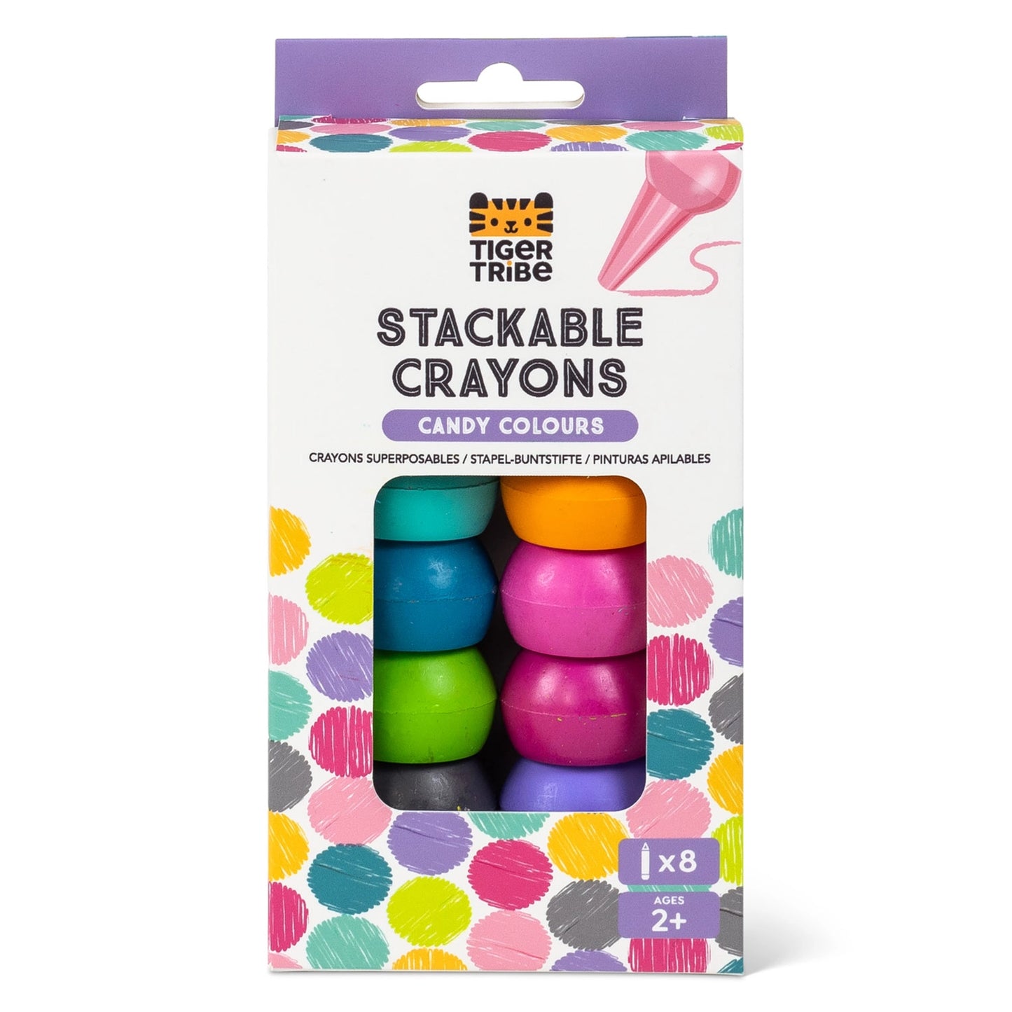 Candy Colors Stackable Crayons