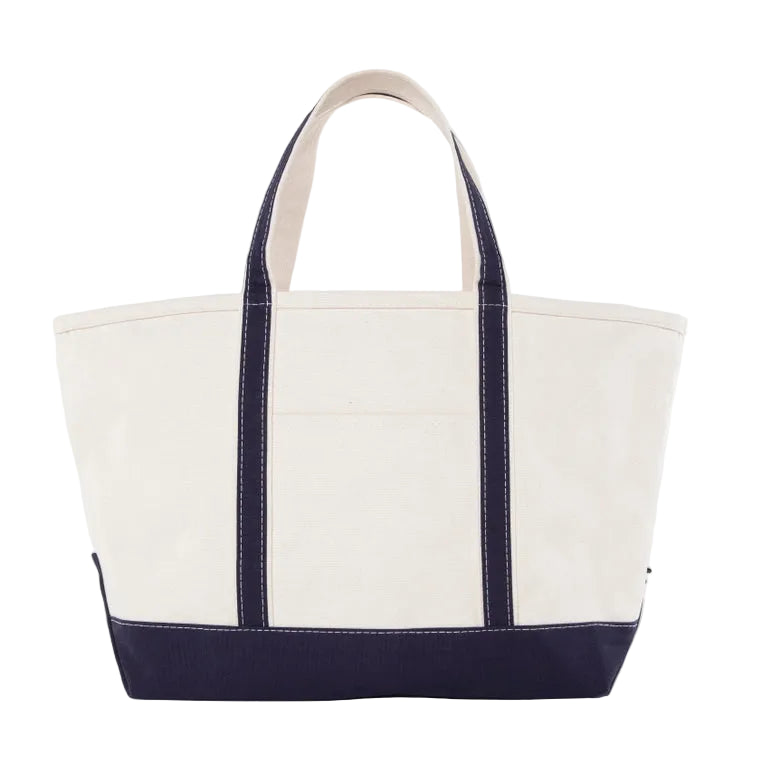 Navy Large Canvas Tote