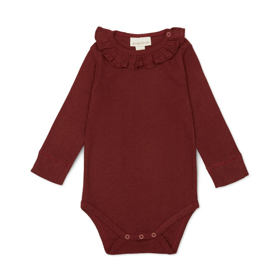 Load image into Gallery viewer, Polotti Bodysuit in Sweet Maroon
