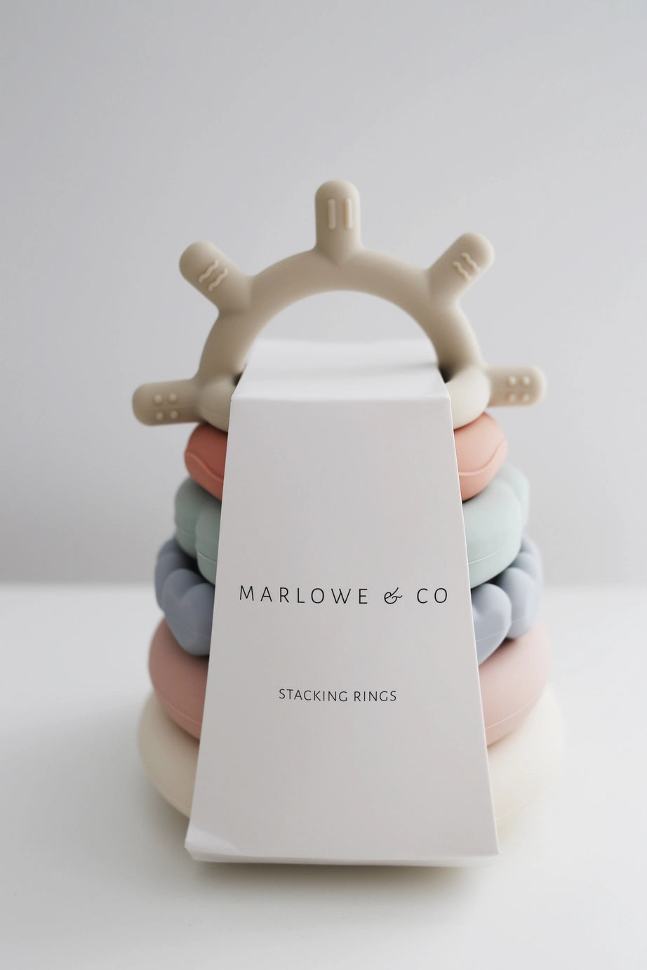 Silicone Stacking Teething Ring Toy