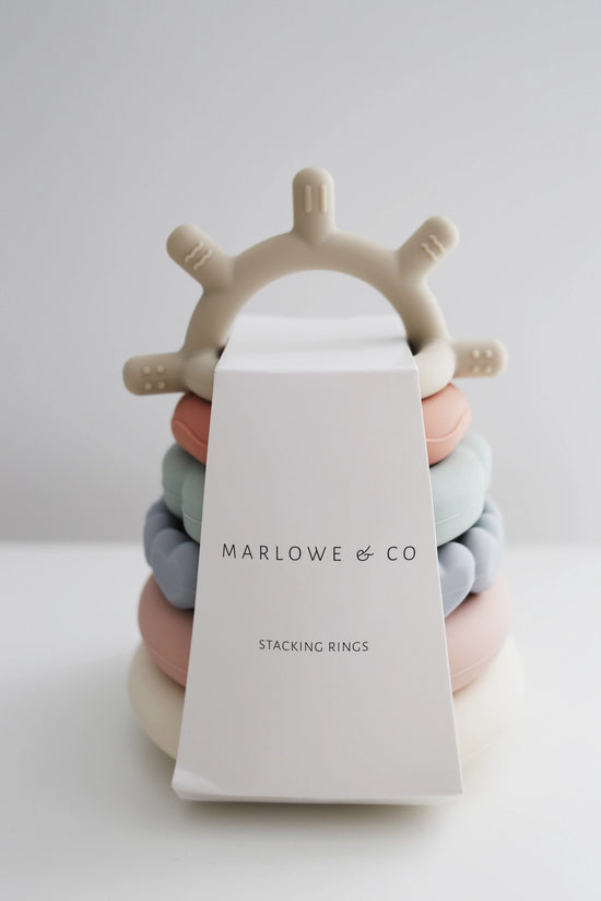 Silicone Stacking Teething Ring Toy