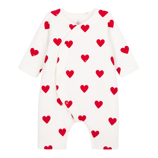 Red Heart Print Jumpsuit