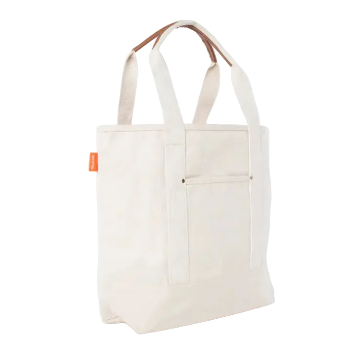 Natural Open-Top Essential Canvas Tote
