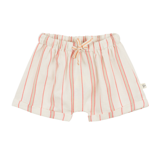 Sardinia Stripe Shorts in Camelia Pink