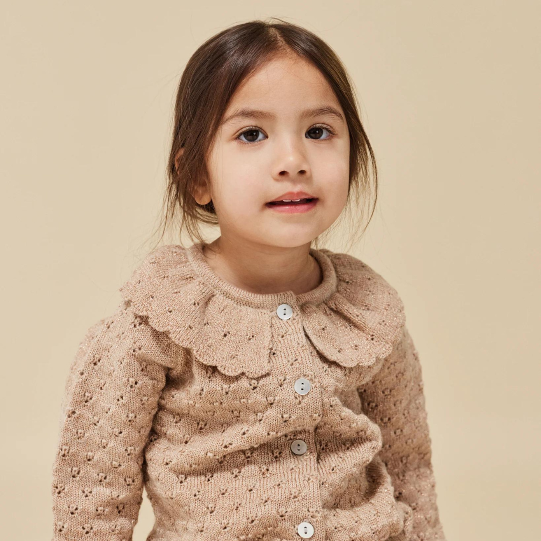 Holiday Knit Sweater in Creme