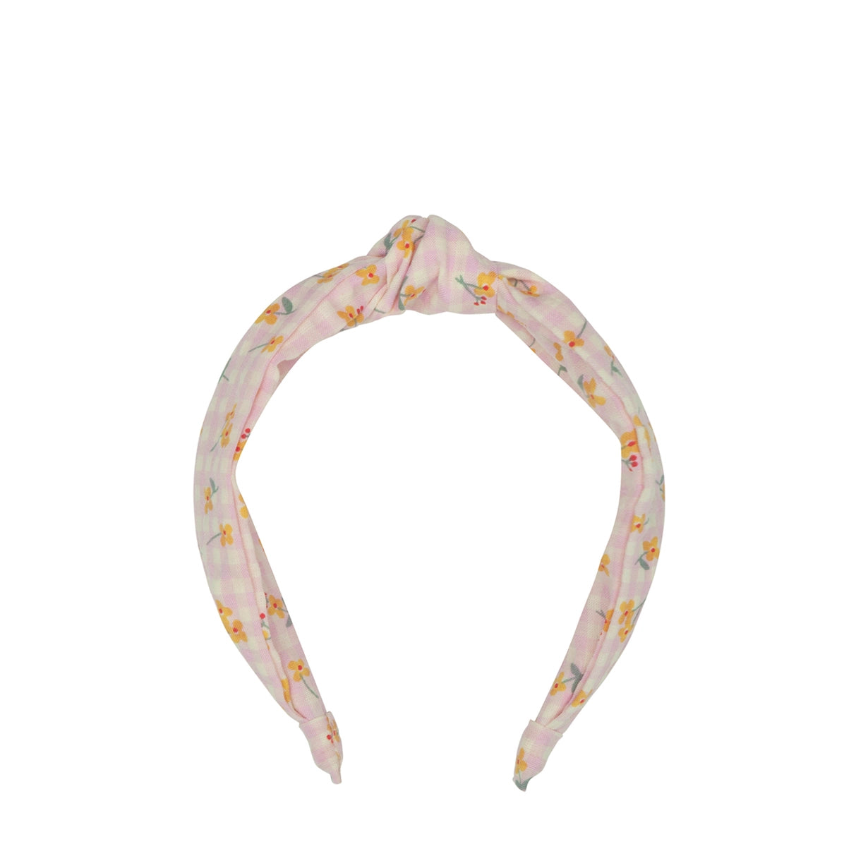 Load image into Gallery viewer, Buttercup Gingham Knot Headband
