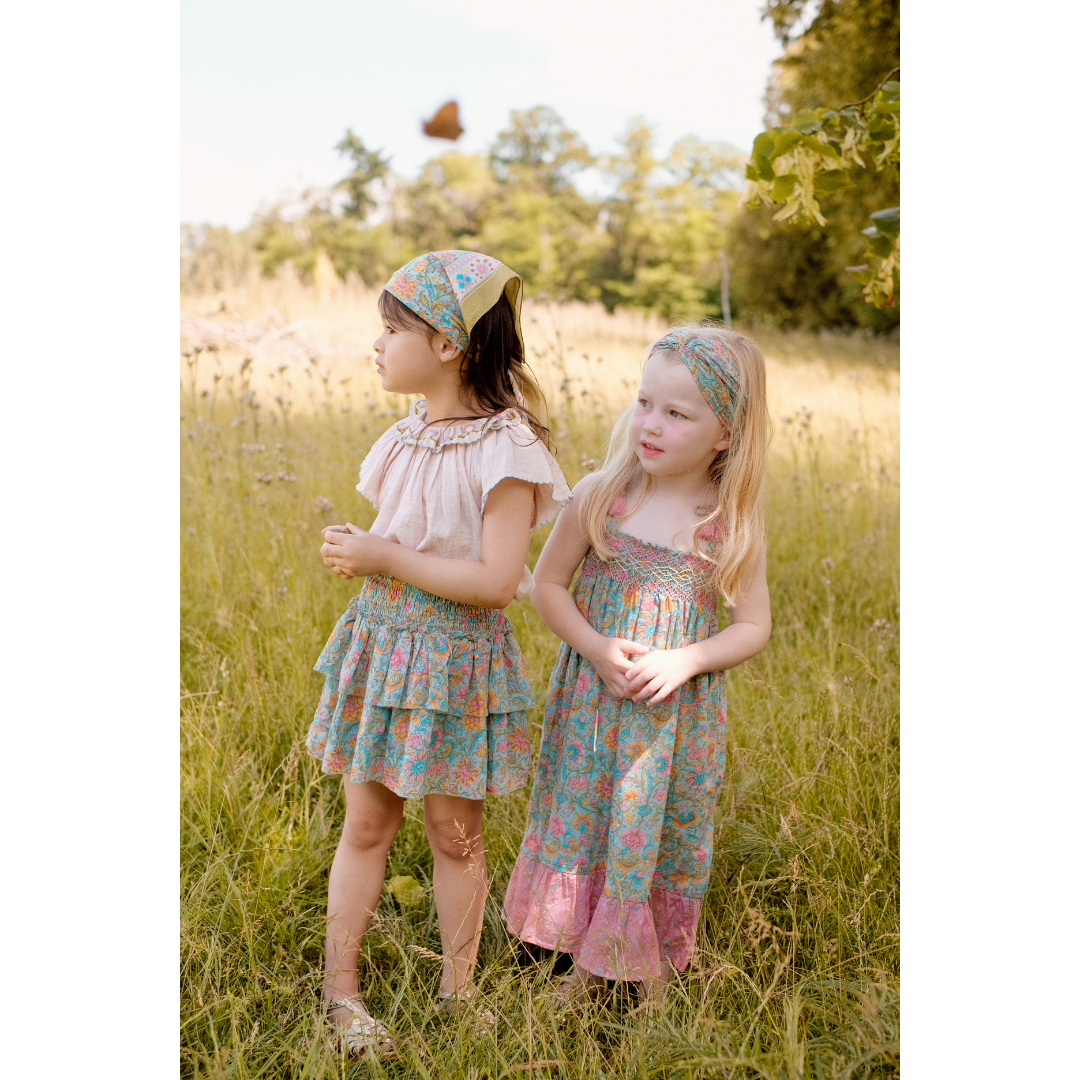 Antoinette Double Gauze Blouse in Blush