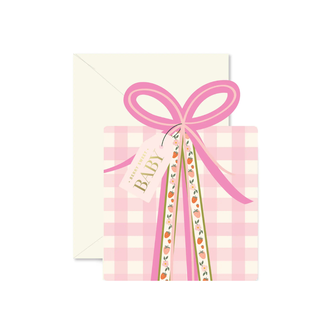 Baby Girl Gift Box Card