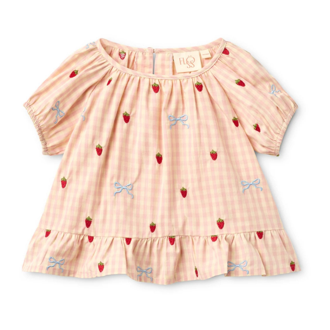 Dolly Bow Blouse in Berry