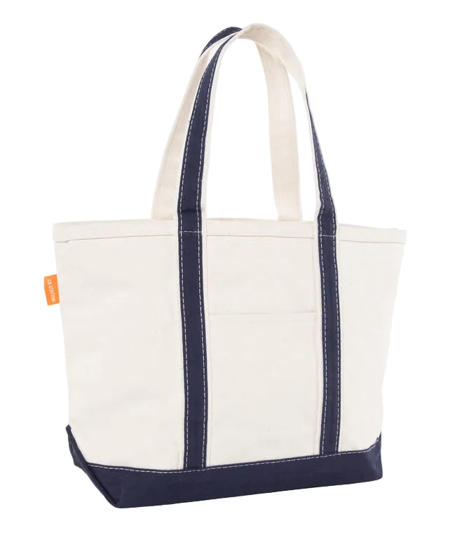 Navy Medium Canvas Tote