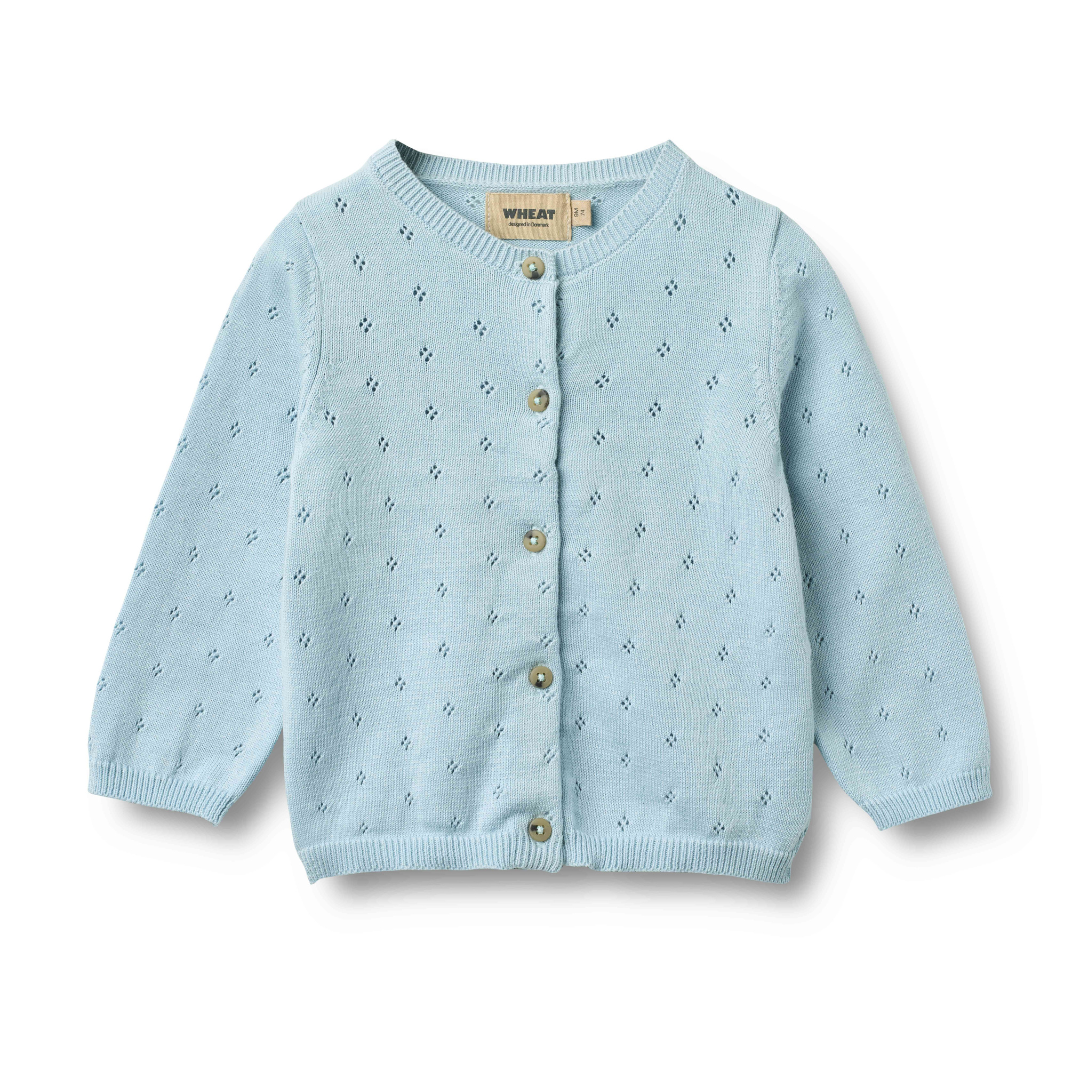 Mae Knit Cardigan in Summer Sky