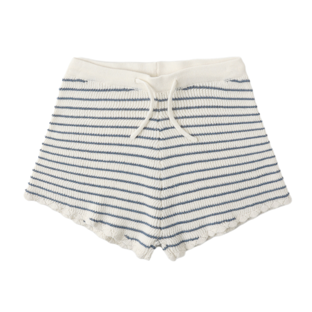 Marine Stripe Knit Shorts
