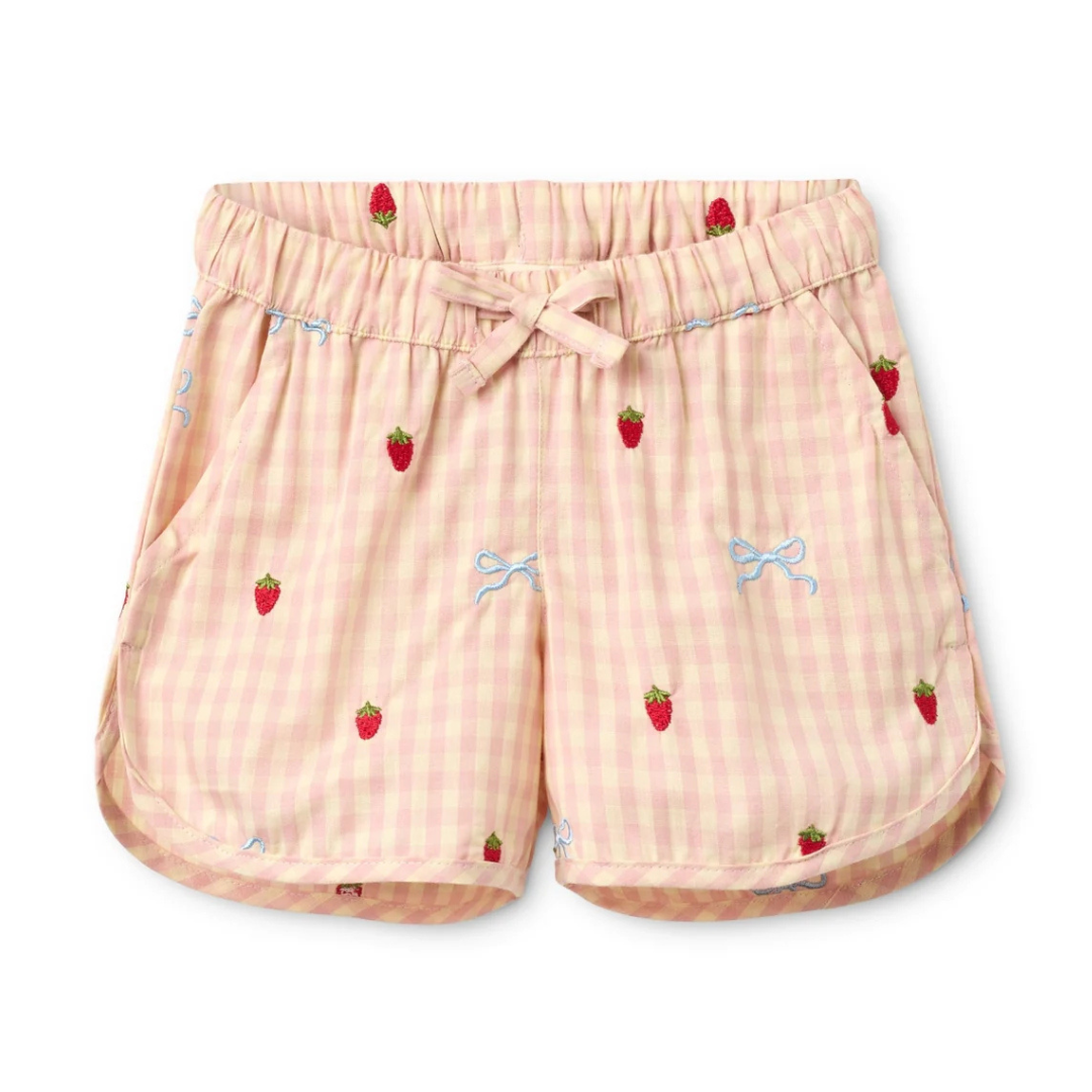 Dolly Bow Shorts in Berry